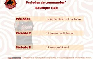 Périodes de commandes
